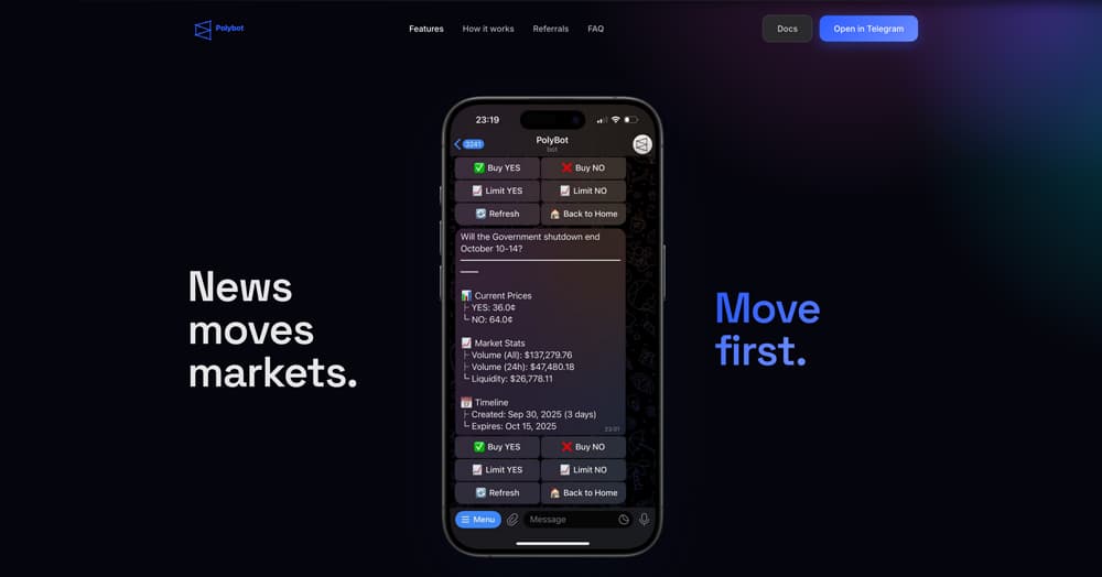 PolyBot product screenshot