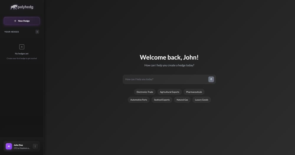 PolyHedg product screenshot