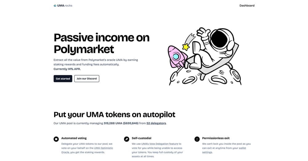 UMA rocks product screenshot