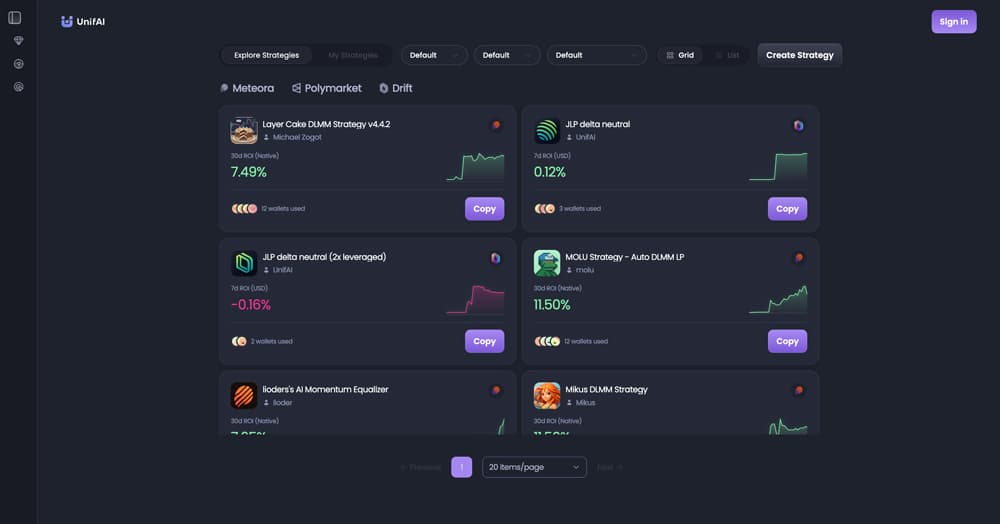 UnifAI product screenshot