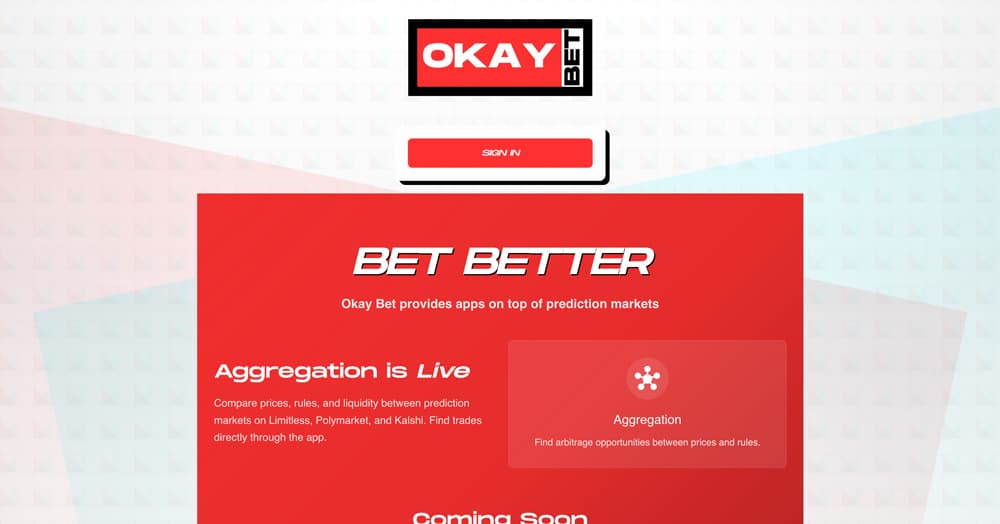 OkayBet product screenshot