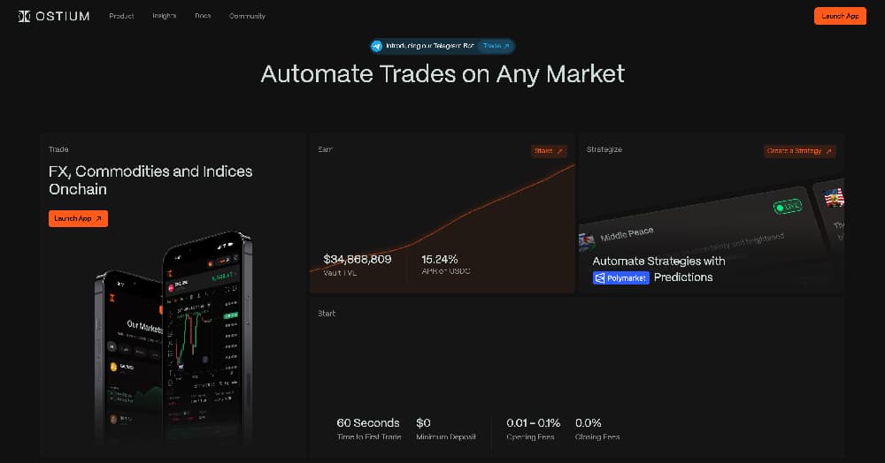 Ostium product screenshot