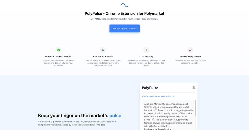 PolyPulse product screenshot