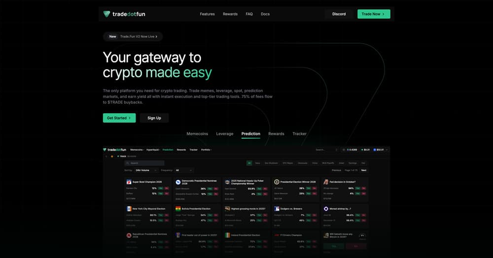trade.fun product screenshot