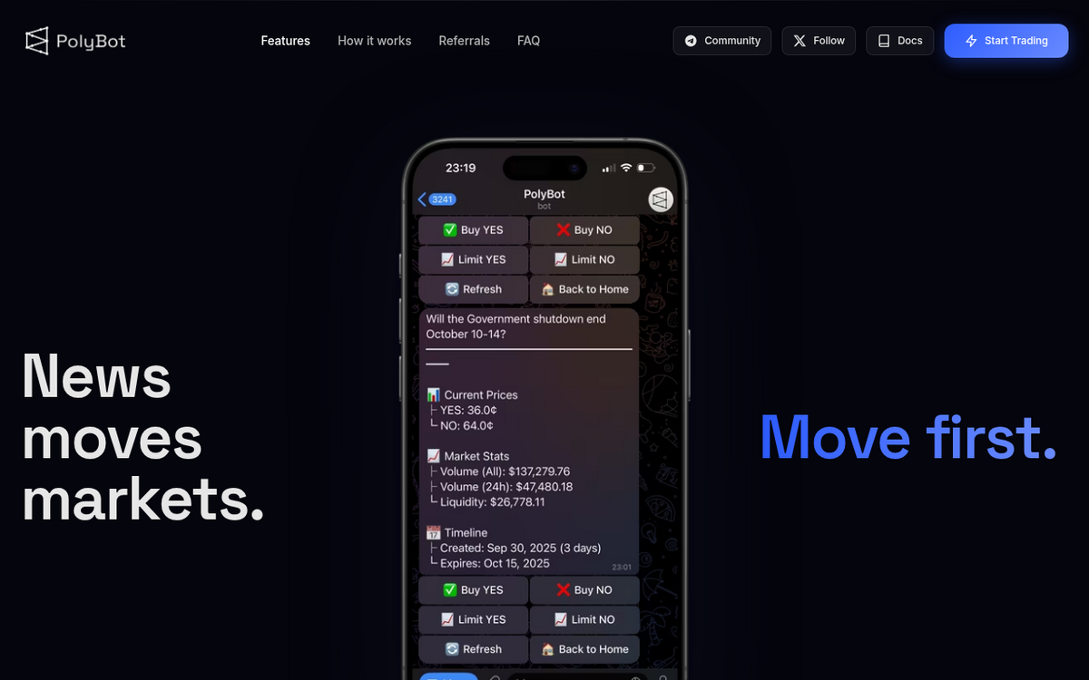 PolyBot screenshot 1