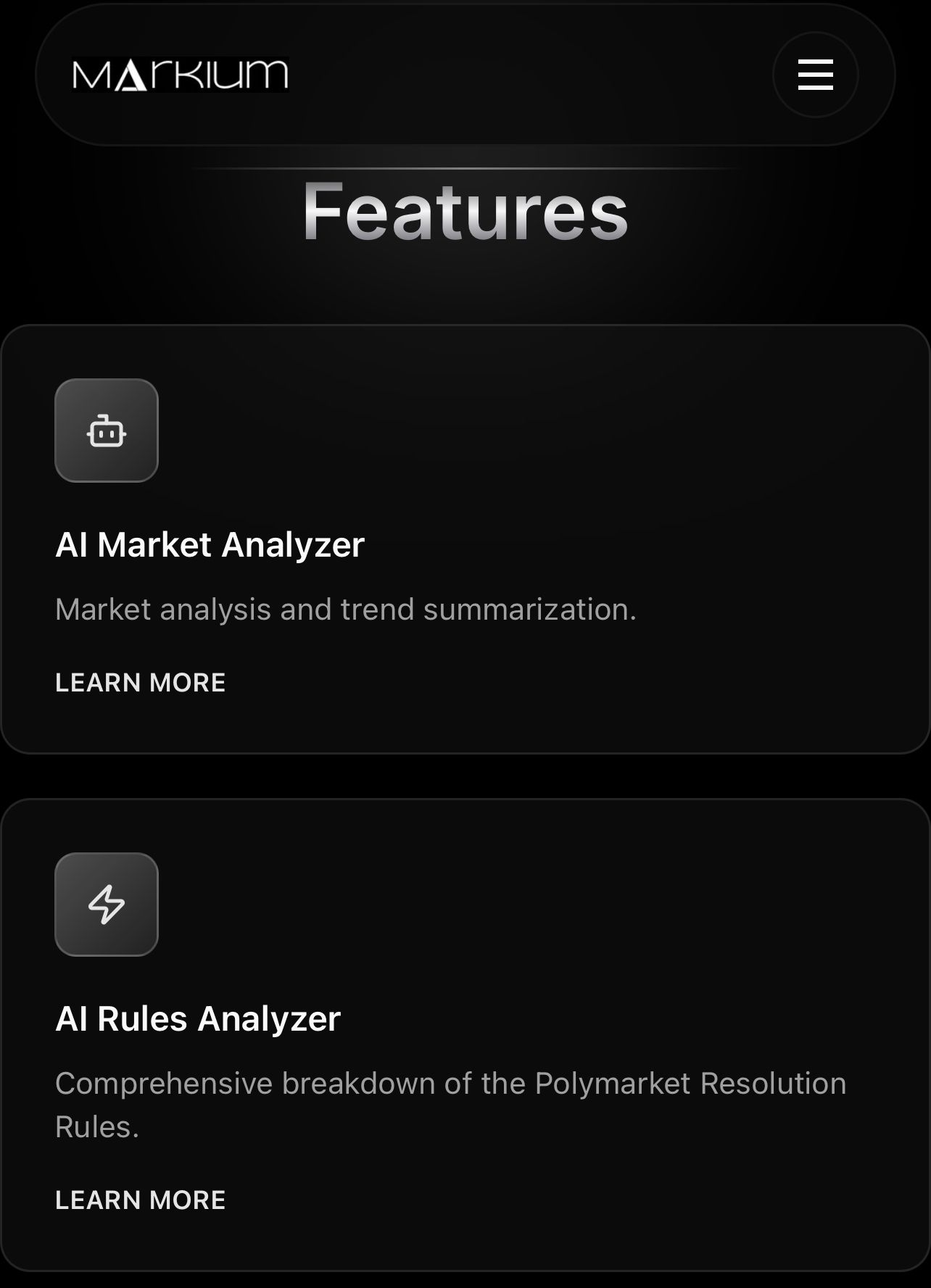 Markium V0.2.0 screenshot 1
