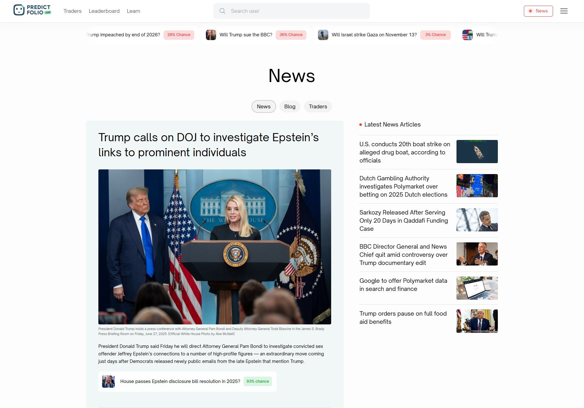 PredictFolio screenshot 1