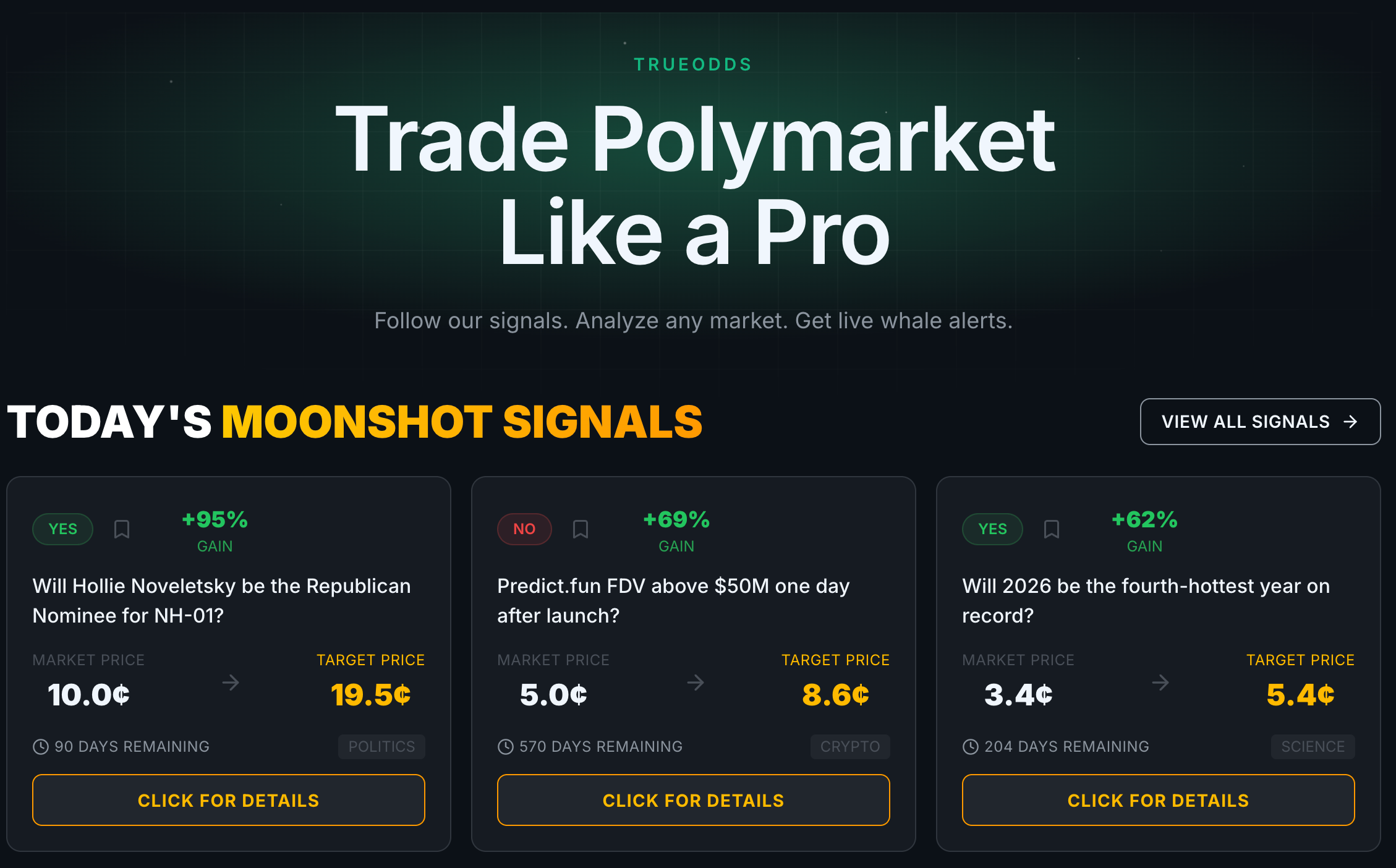 TrueOdds screenshot 1